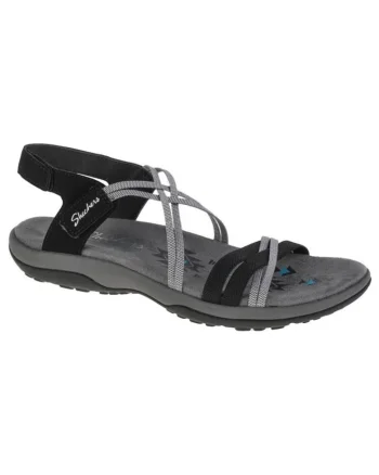 Sandale dama,  sintetic, Negru