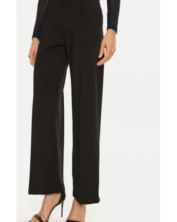 Pantaloni dama,  304923432, Poliester, Negru, Negru