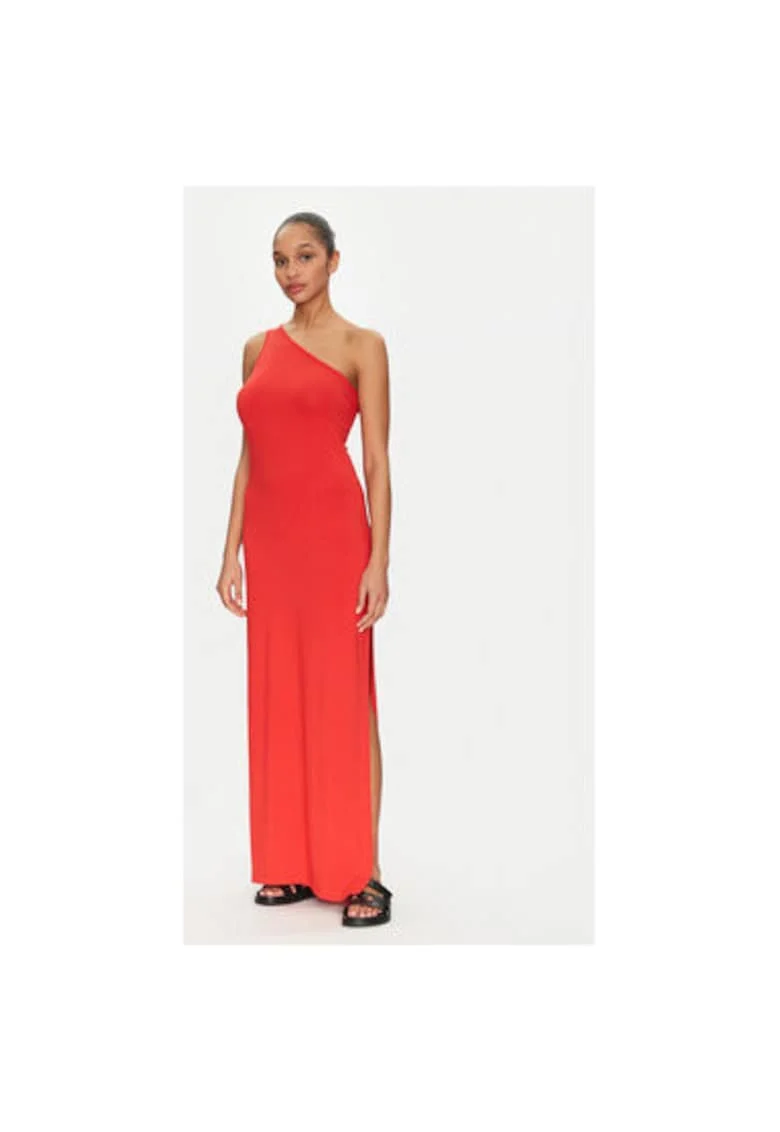Rochie dama,  305002167, Viscoza, Portocaliu, Portocaliu