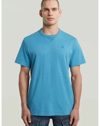 Tricou lejer din bumbac organic, Albastru pastel