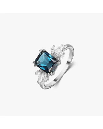 Inel din argint Faerie - Topaz Blue London