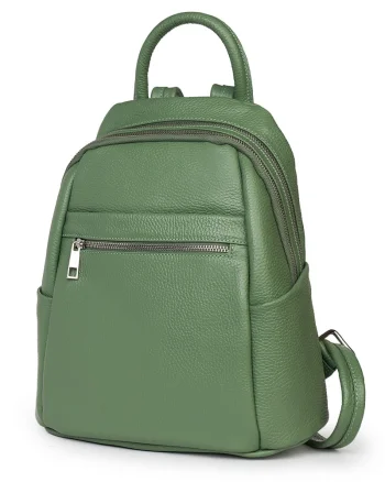 Rucsac dama din piele Jonathan verde menta