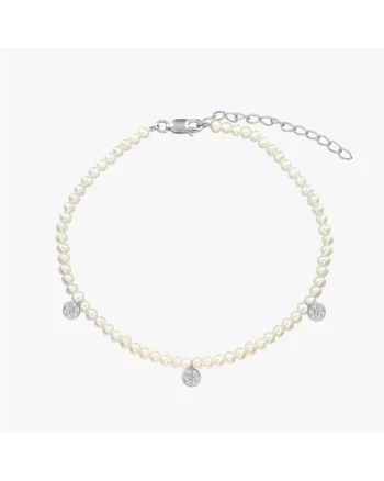 Bratara de picior din argint Venus - Perle Naturale