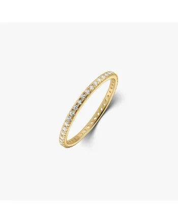 Inel din argint Golden Classic Eternity - Zirconiu