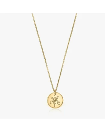 Colier din argint Birth Flower Golden