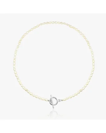 Colier din argint Locked - Perle Naturale