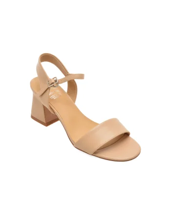 Sandale elegante FLAVIA PASSINI bej, H5925, din piele naturala
