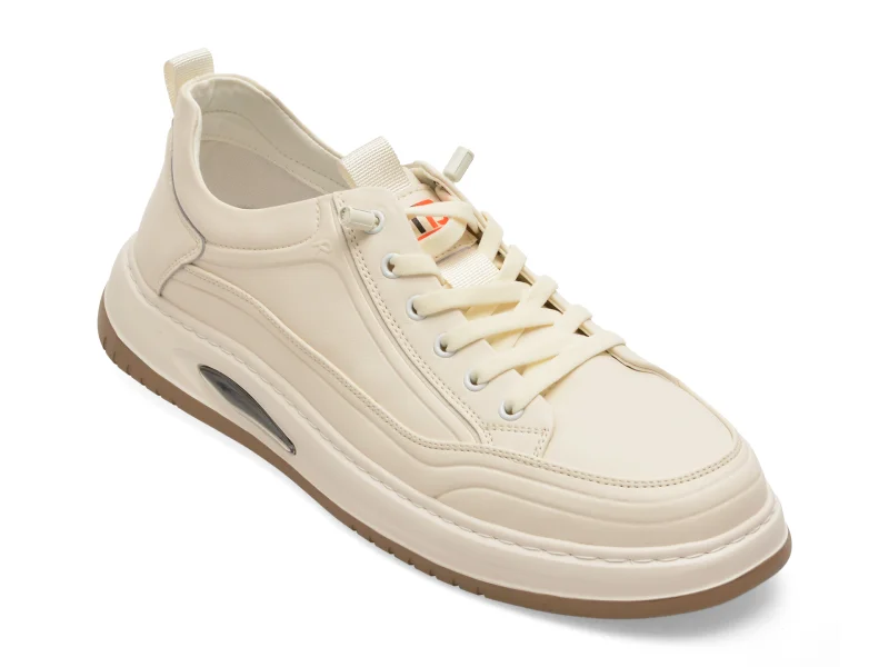 Pantofi sport BITE THE BULLET albi, 86050, din piele naturala