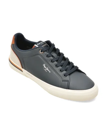 Pantofi sport PEPE JEANS bleumarin, MS30011, din piele ecologica