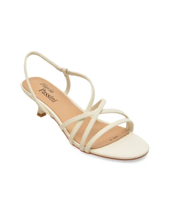 Sandale elegante FLAVIA PASSINI albe, 26261, din piele ecologica