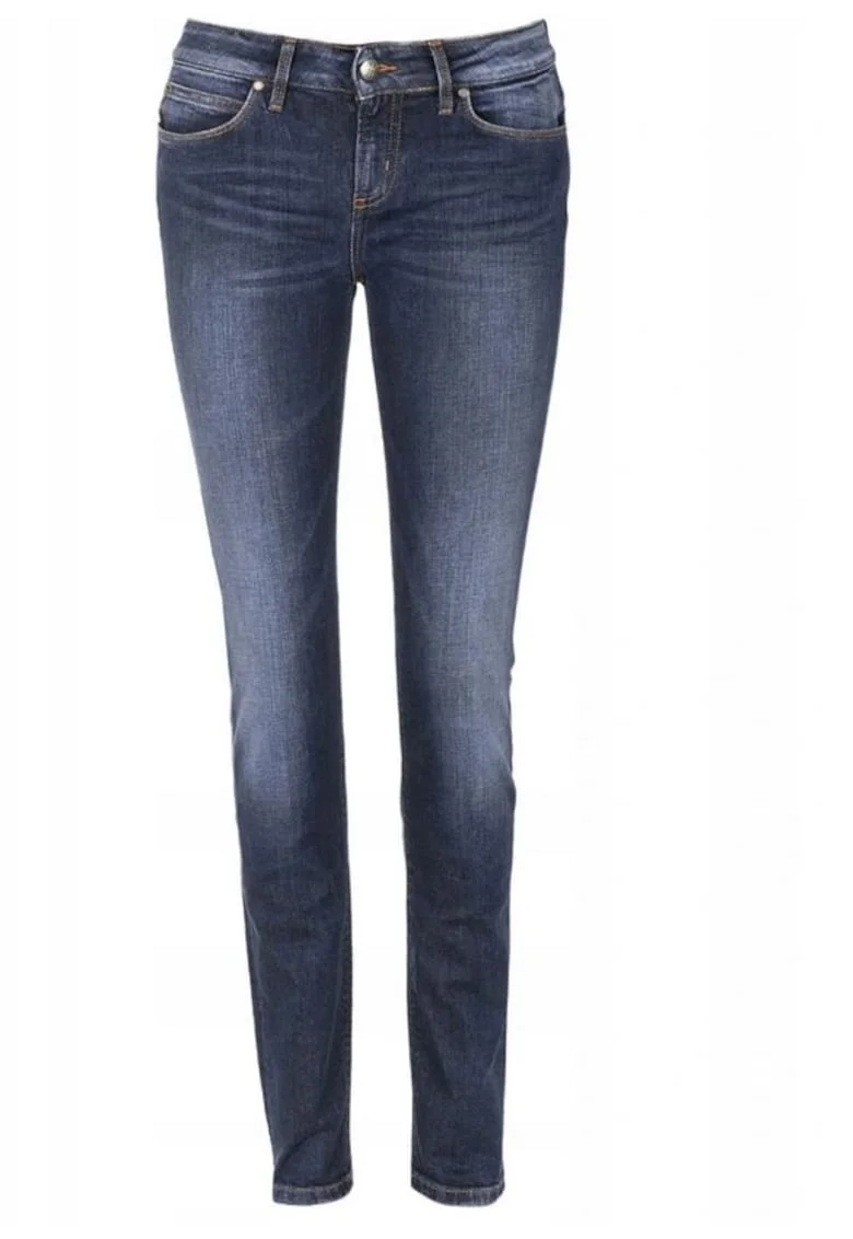 Blugi skinny cu talie medie,