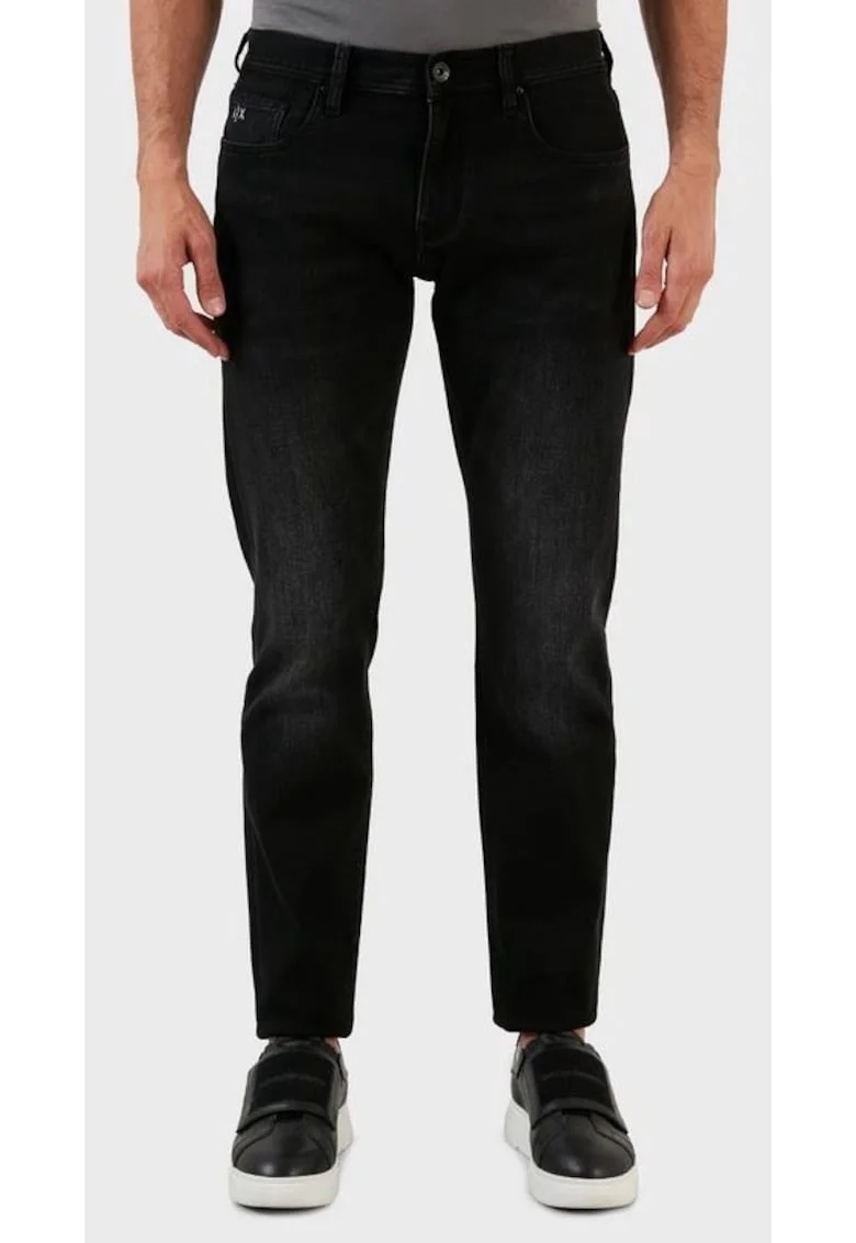 Blugi slim fit crop,