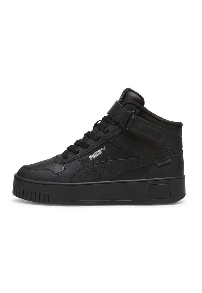 Pantofi sport mid-high cu velcro Carina, Negru