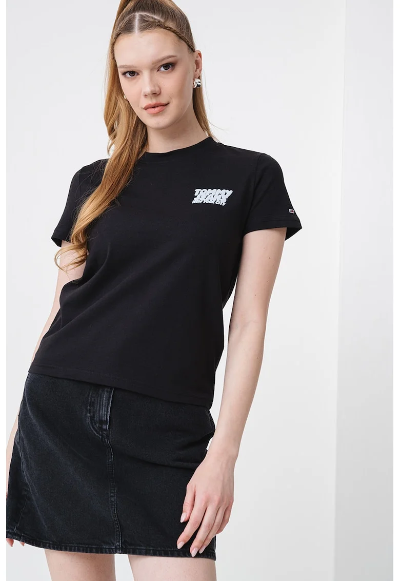 Tricou regular fit din bumbac Bubble