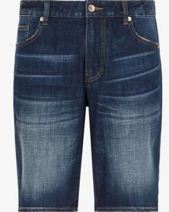 Pantaloni Scurti Din Denim Cu Talie Medie