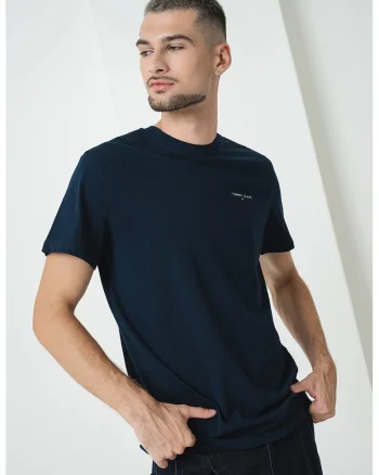 Tricou slim fit cu logo, Albastru ultramarin