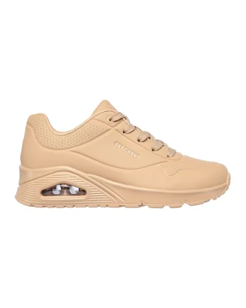 Pantofi sport de piele ecologica Uno Stand On Air, Maro nisip