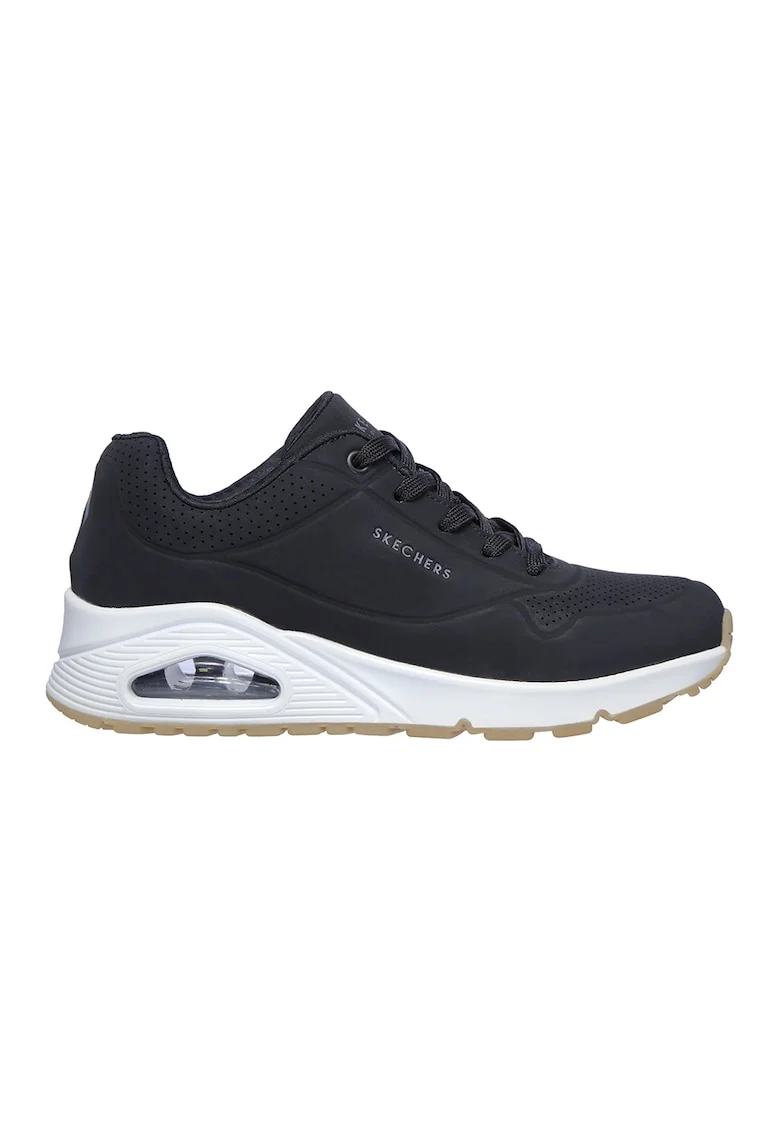 Pantofi sport de piele ecologica Uno Stand On Air, Negru stins