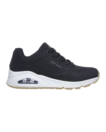 Pantofi sport de piele ecologica Uno Stand On Air, Negru stins