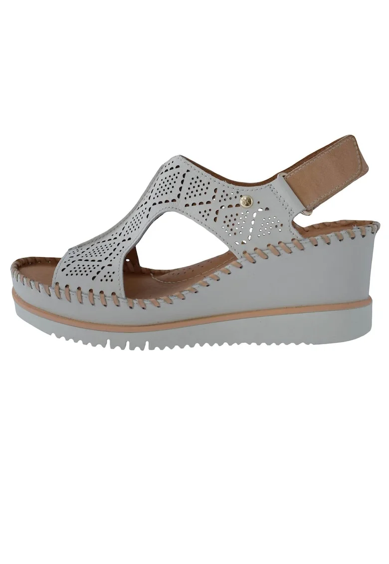 Sandale dama, din piele naturala, marca  W3Z-1775C1-52-21, crem, Crem