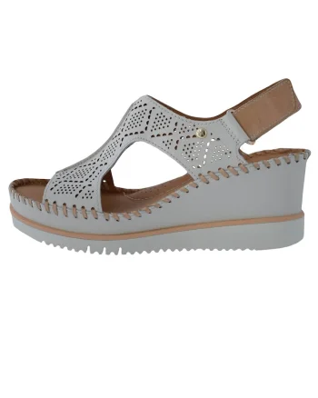 Sandale dama, din piele naturala, marca  W3Z-1775C1-52-21, crem, Crem