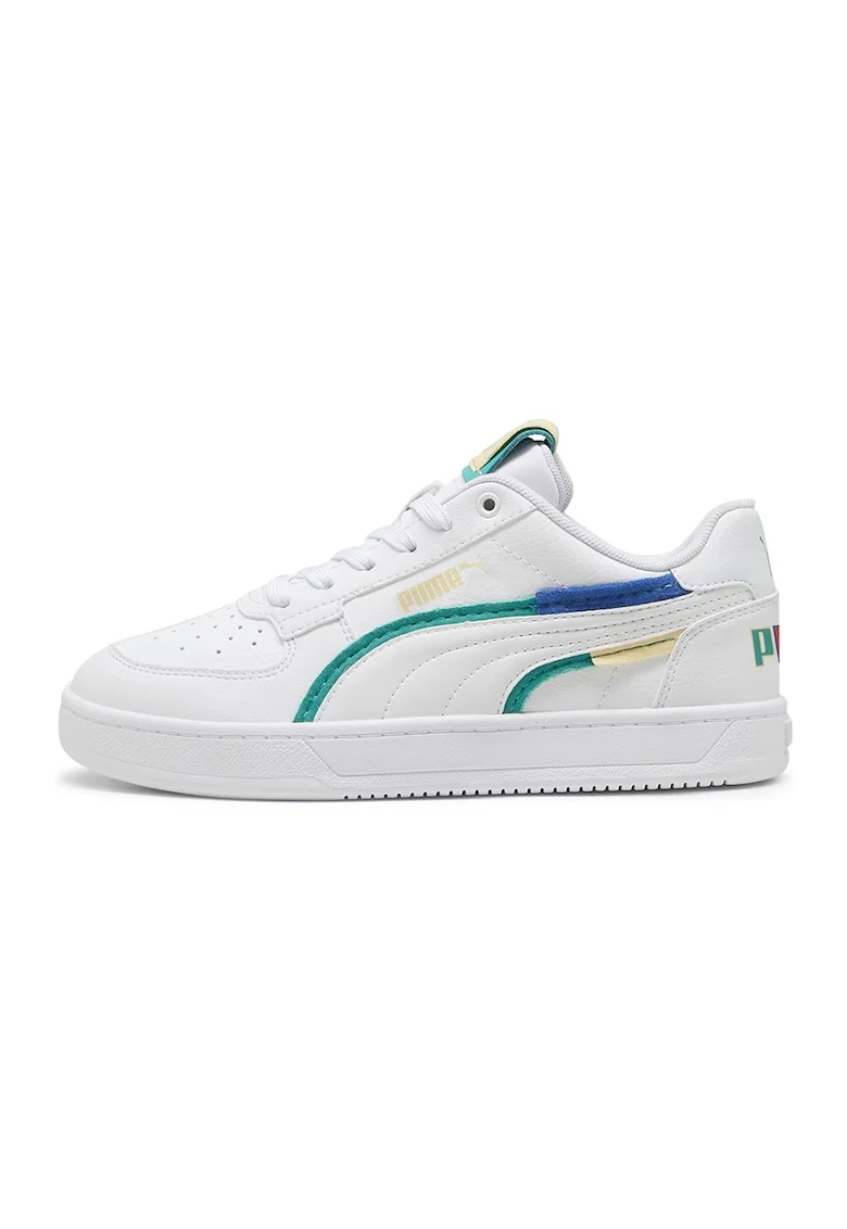 Pantofi sport de piele ecologica Caven 2.0 Ready, Alb/Verde/Albastru