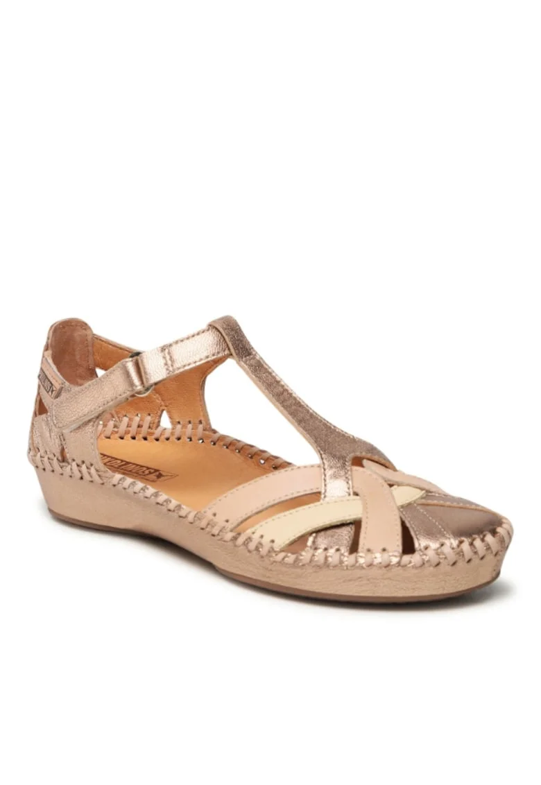 Pantofi dama,  301916741, Auriu, Piele intoarsa, Auriu