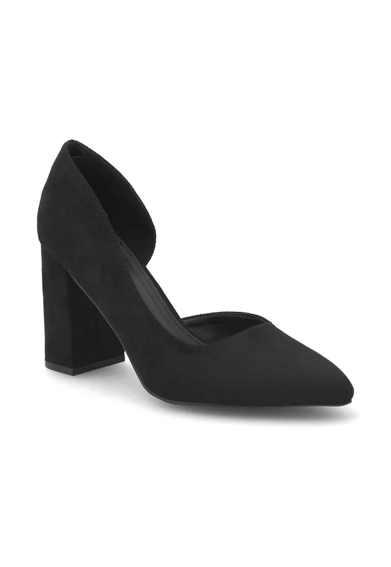 Pantofi dama,  408666, Sintetic, Negru