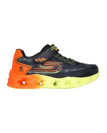 Pantofi sport cu LED Vortex, Negru/Portocaliu