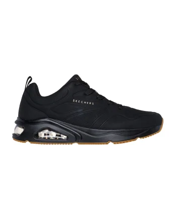 Pantofi sport din piele ecologica si logo Tress Air Uno, Negru