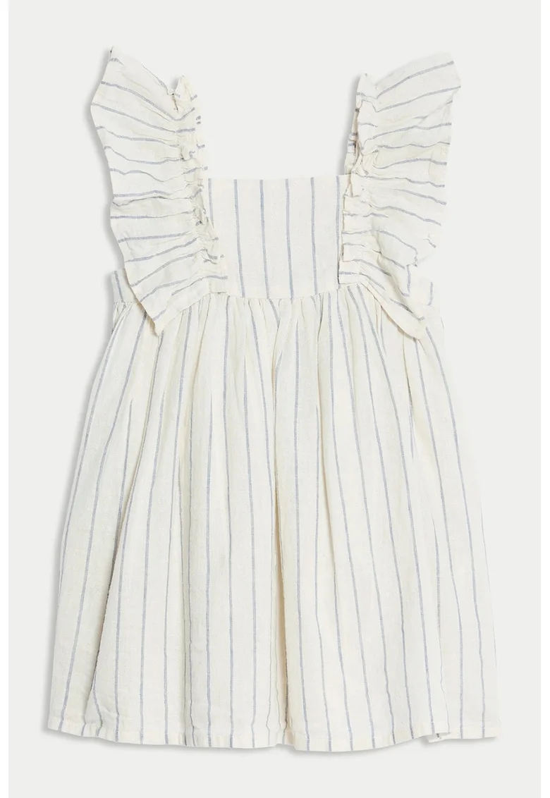 Rochie din amestec de in, Crem