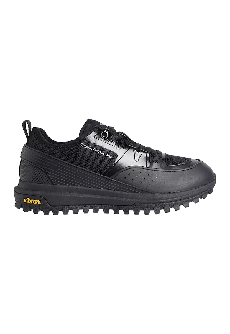 Pantofi sport din plasa si cauciuc Vibram, Negru
