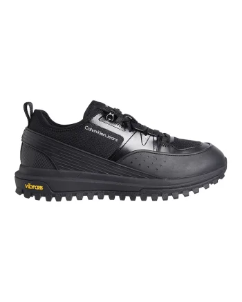 Pantofi sport din plasa si cauciuc Vibram, Negru