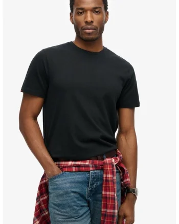 Tricou din bumbac Classic Essential, Negru