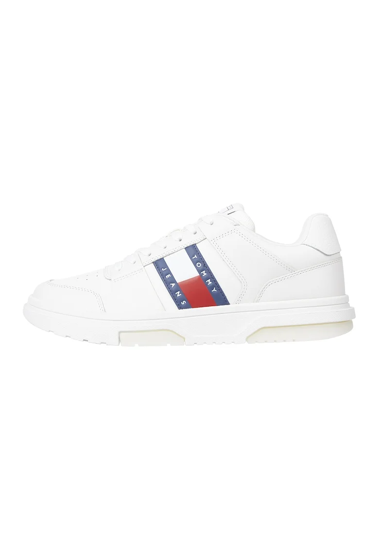 Pantofi sport de piele, Alb