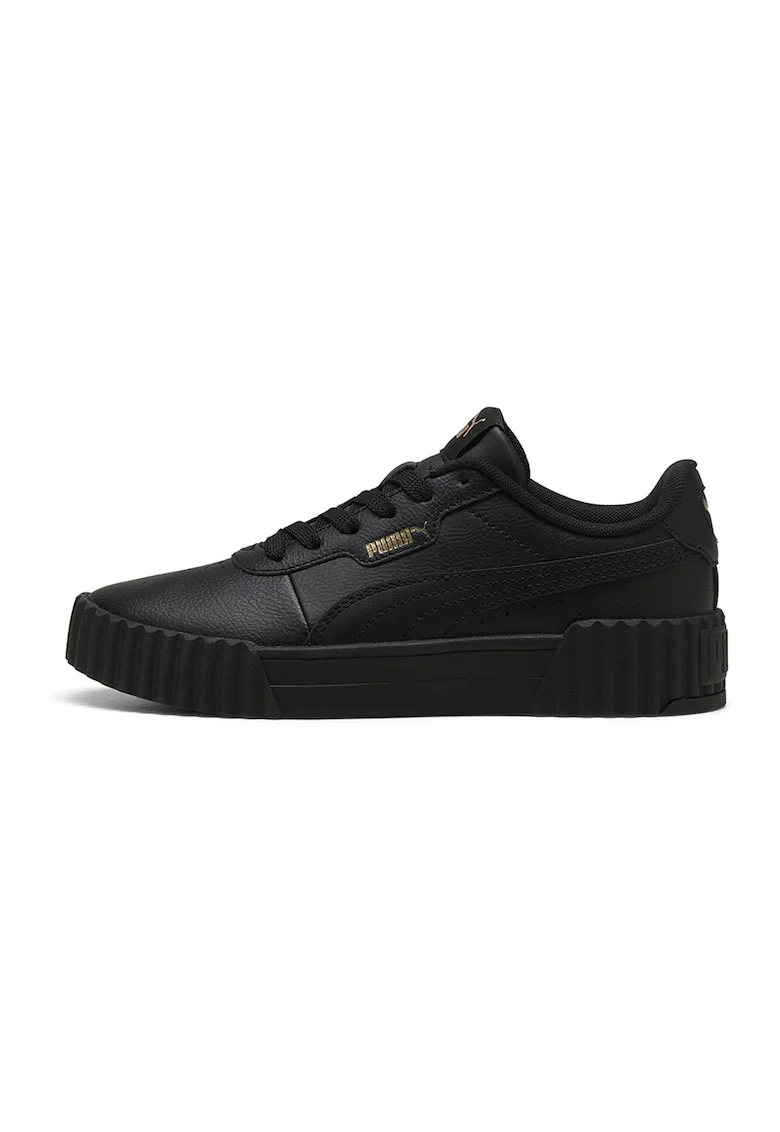 Pantofi sport Carina 3.0 din piele si piele ecologica cu detalii perforate, Negru