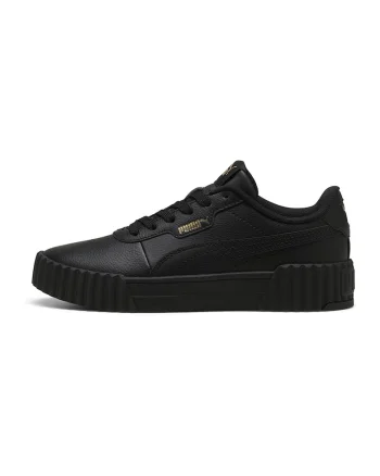 Pantofi sport Carina 3.0 din piele si piele ecologica cu detalii perforate, Negru