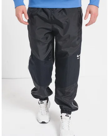 Pantaloni de trening relaxed fit cu buzunare laterale, Negru