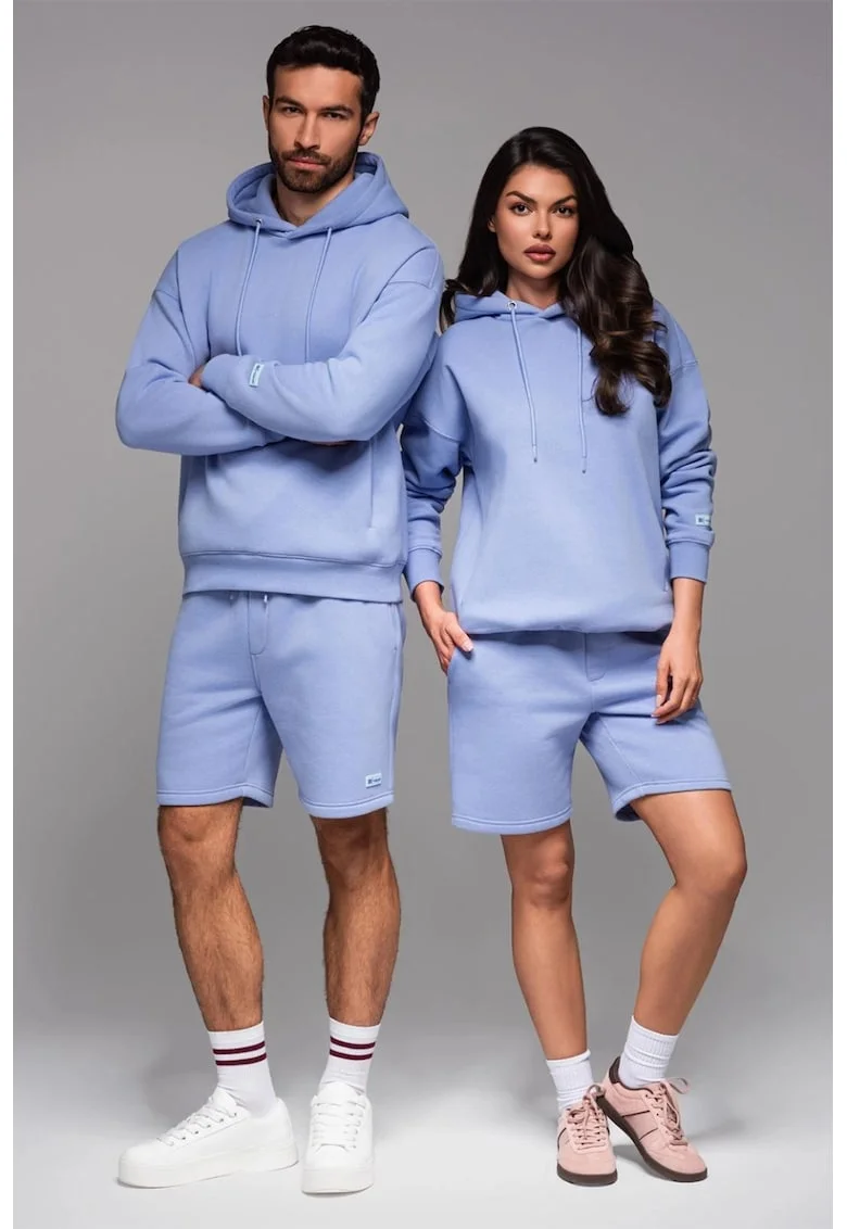 Pantaloni de trening scurti unisex, Albastru lavanda