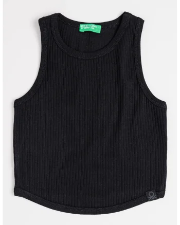 Top crop striat, Negru