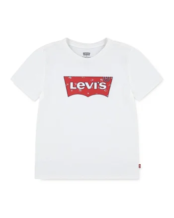 Tricou cu imprimeu logo frontal, Rosu/Alb optic