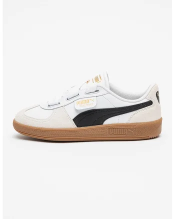 Pantofi sport low-cut cu garnituri de piele Palermo, Negru/Alb murdar