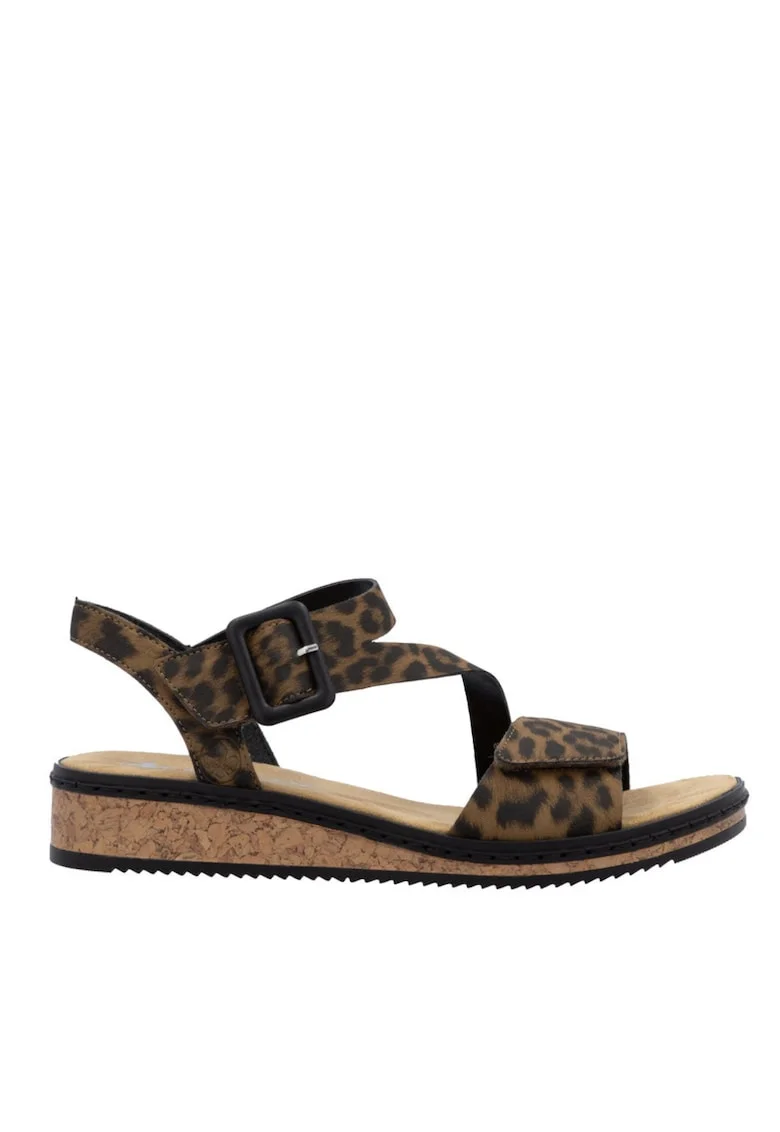 Sandale casual, dama,  ANTISTRESS, V3660-90 negru, piele ecologica V3660-90, Negru