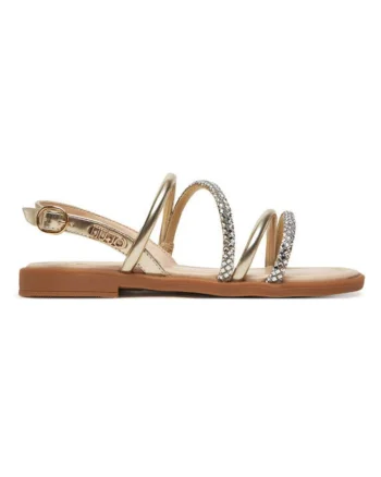 Sandale  Platinium, piele ecologica, Auriu