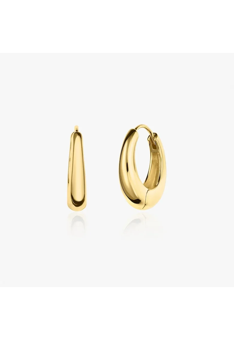 Cercei din argint Golden Maxi Dome