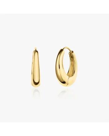 Cercei din argint Golden Maxi Dome