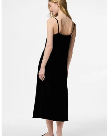 Rochie lejera cu decolteu in V, Negru