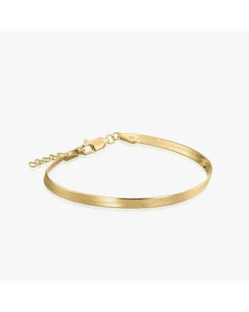Bratara din argint Golden Herringbone