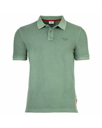 Tricou polo din amestec de bumbac organic, Verde