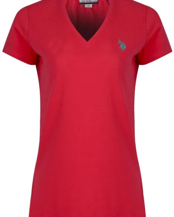 Tricou dama,  Lian, culoare roz, bumbac